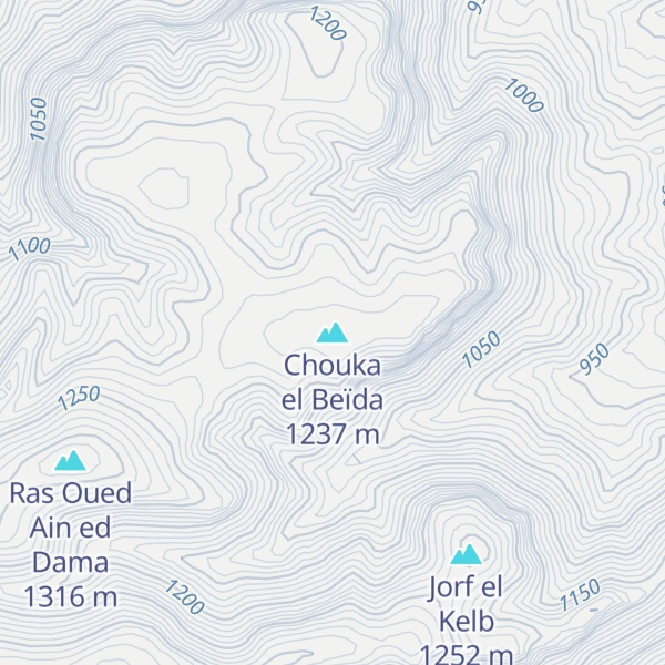 Map of Chouka el Beïda