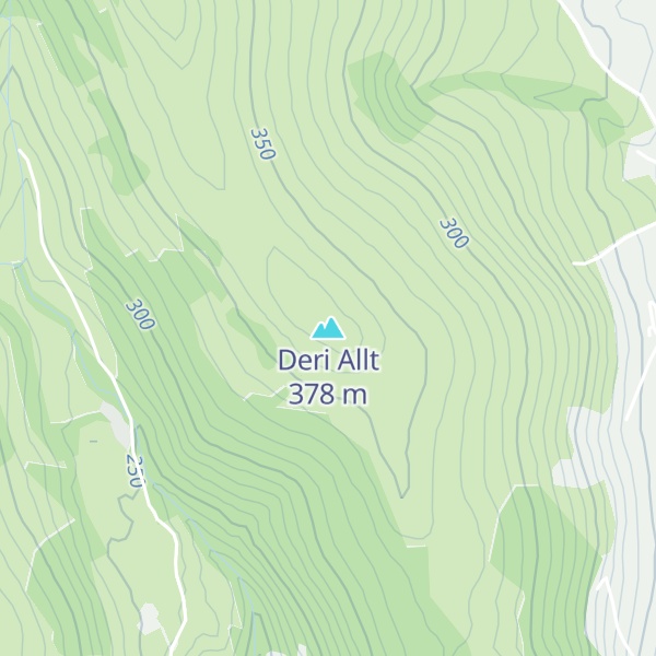 Map of Deri Allt