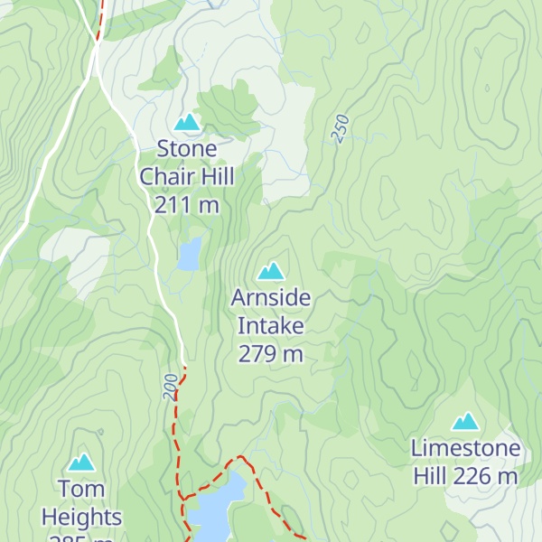 Map of Arnside Intake