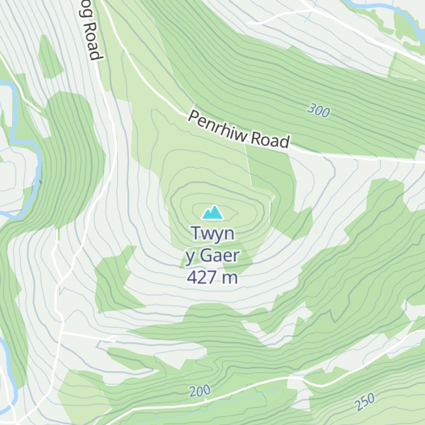 Map of Twyn y Gaer