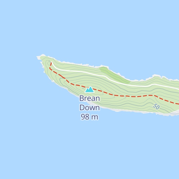 Map of Brean Down