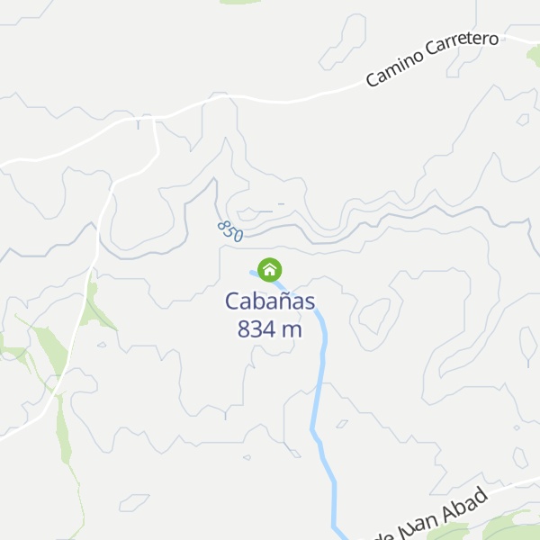 Map of Cabañas