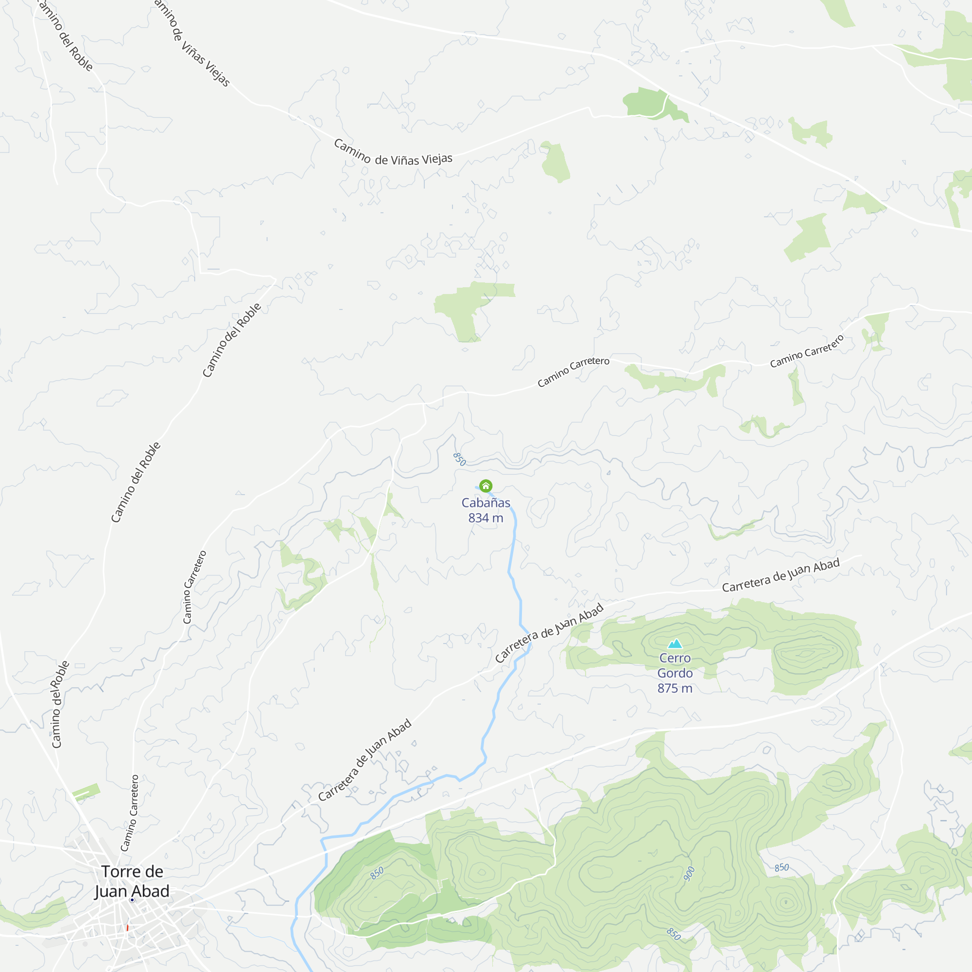 Cabañas map