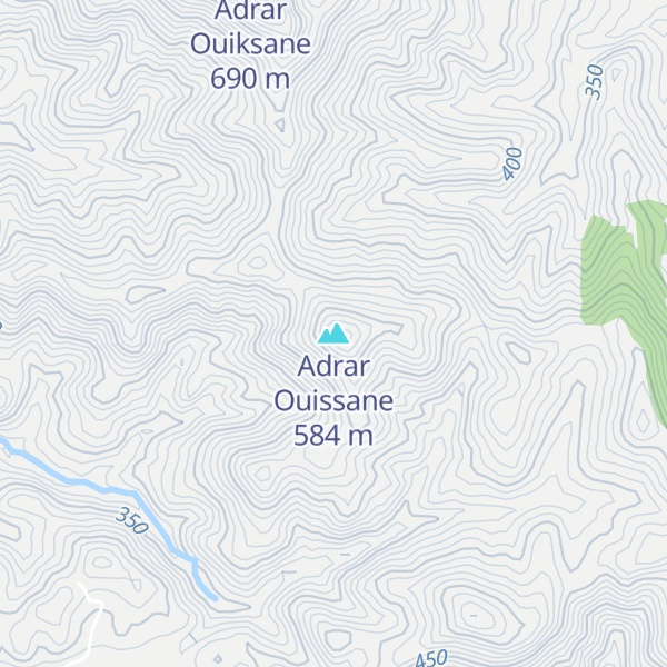 Map of Adrar Ouissane