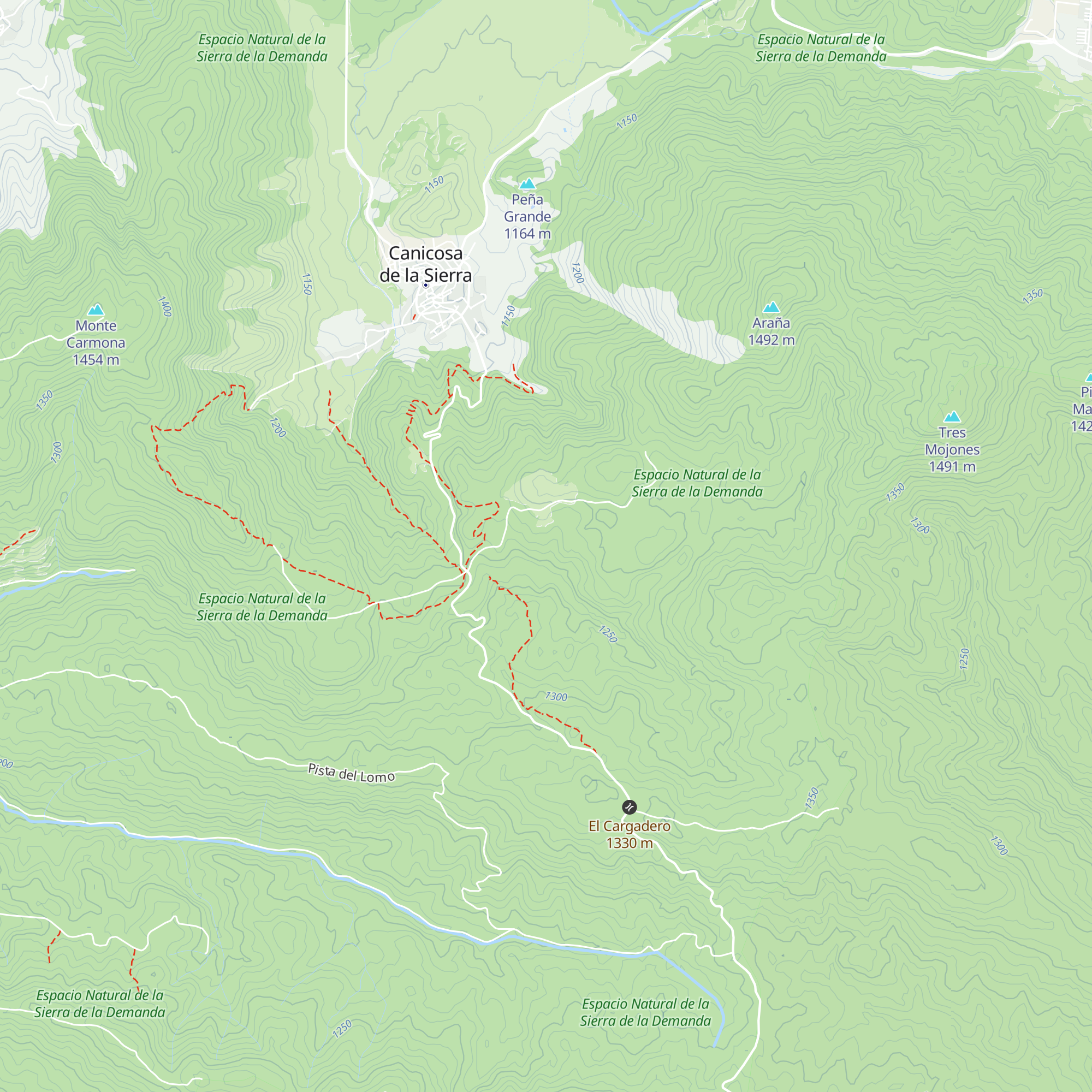 Refugio de Ralais map