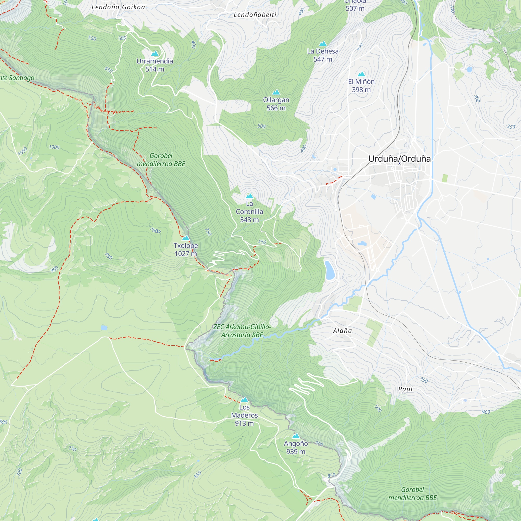 San Bitores borda map