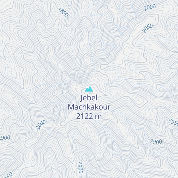 Map of Jebel Machkakour