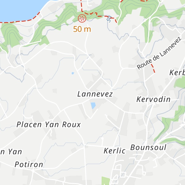 Map of Gîtes de Lannevez