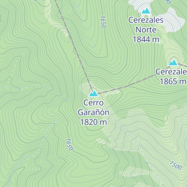 Map of Cerro Garañón