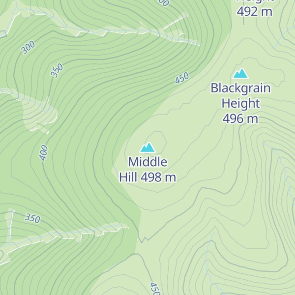 Map of Middle Hill