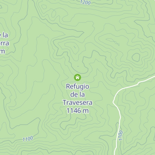 Map of Refugio de la Travesera