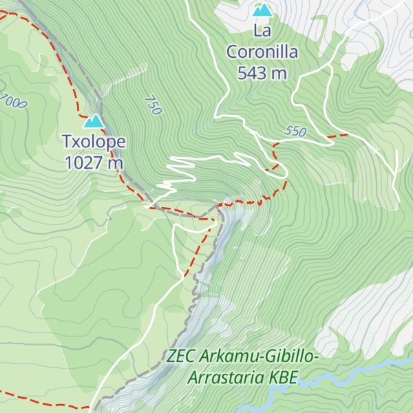 Map of Txarlazo