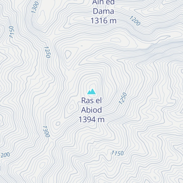 Map of Ras el Abiod