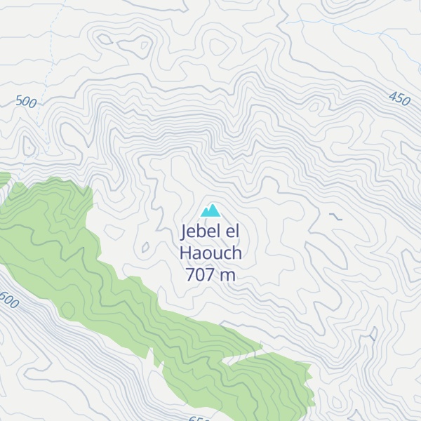 Map of Jebel el Haouch