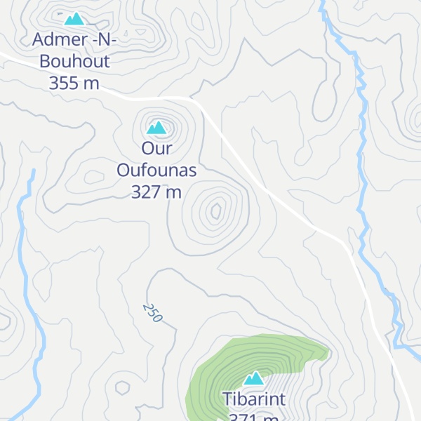 Map of Taoura Mhand Ou Ali