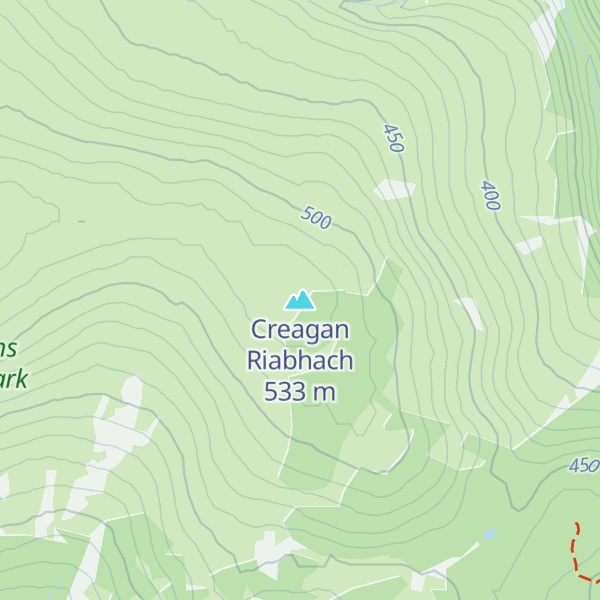 Map of Creagan Riabhach