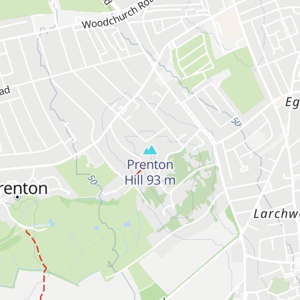 Map of Prenton Hill