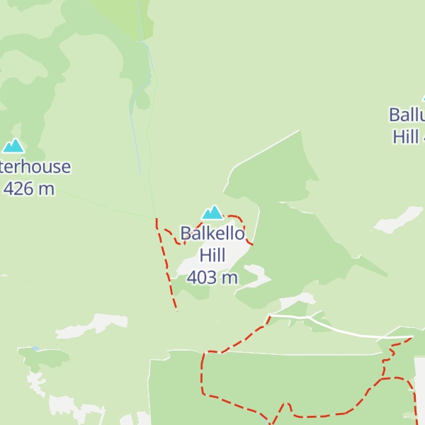 Map of Balkello Hill