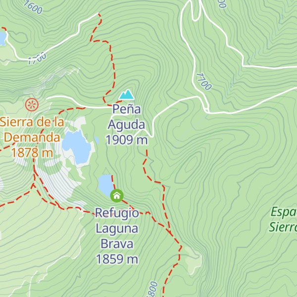 Map of Refugio de Neila