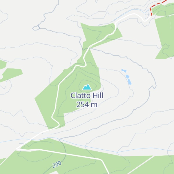 Map of Clatto Hill