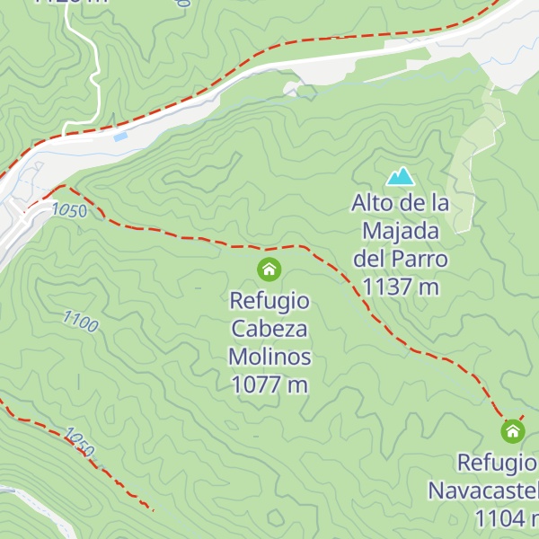 Map of Refugio Cabeza Molinos