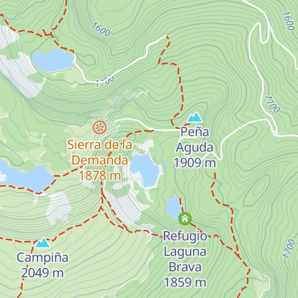 Map of Refugio Laguna Patos