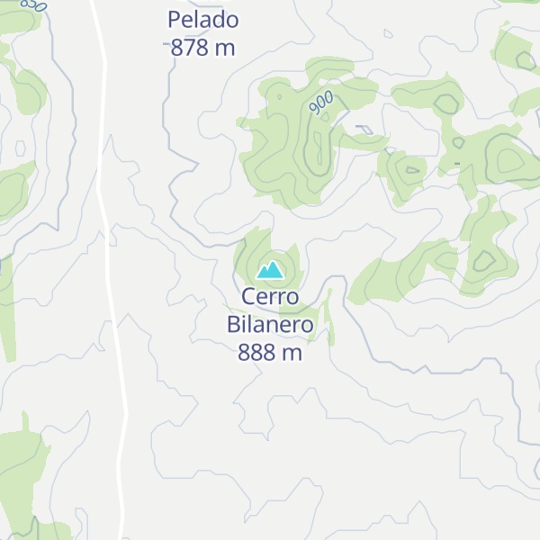 Map of Cerro Bilanero