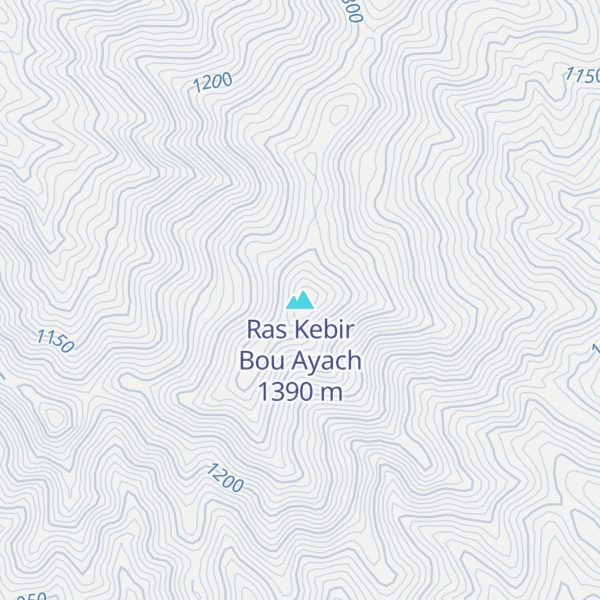 Map of Ras Kebir Bou Ayach