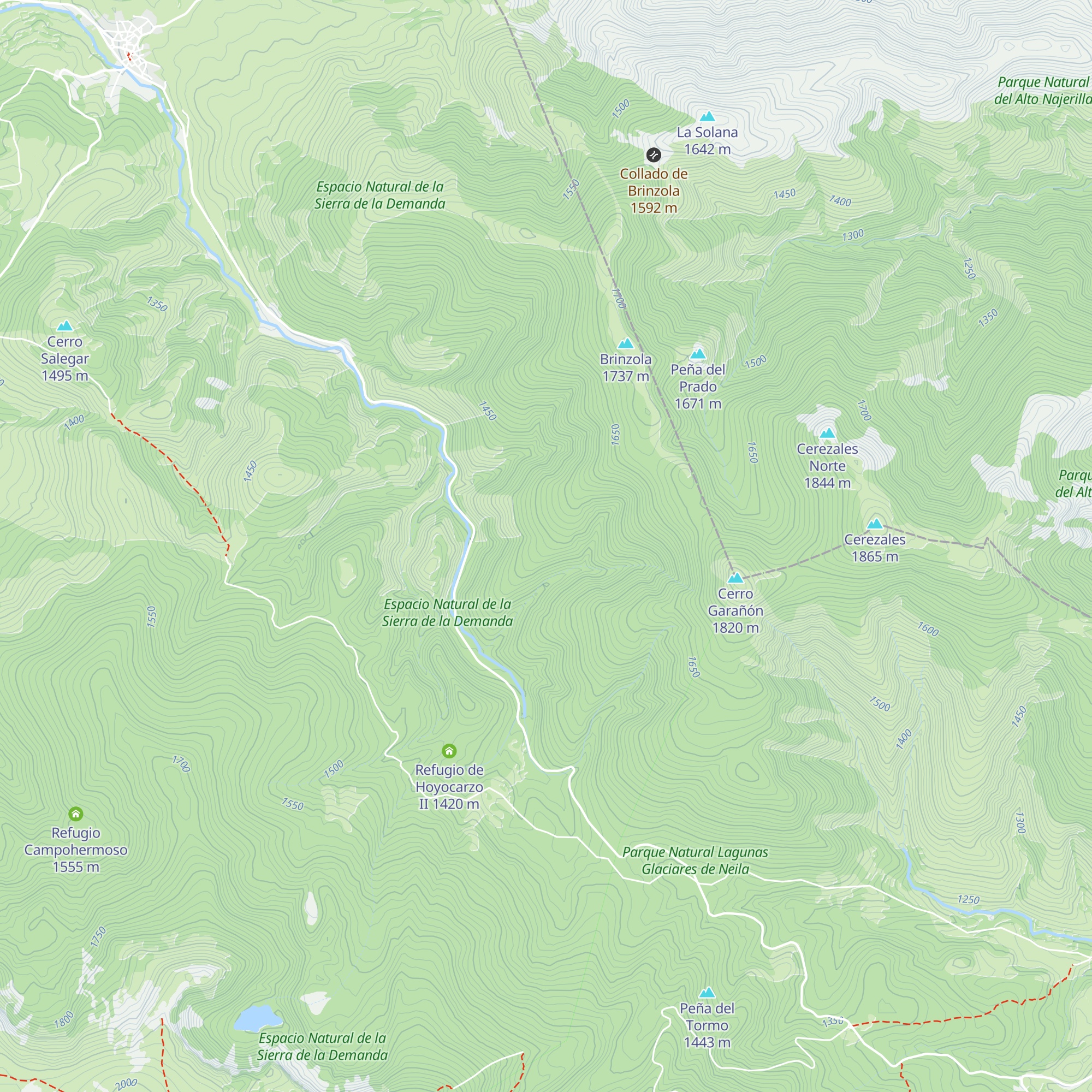 Refugio Ojimaz map