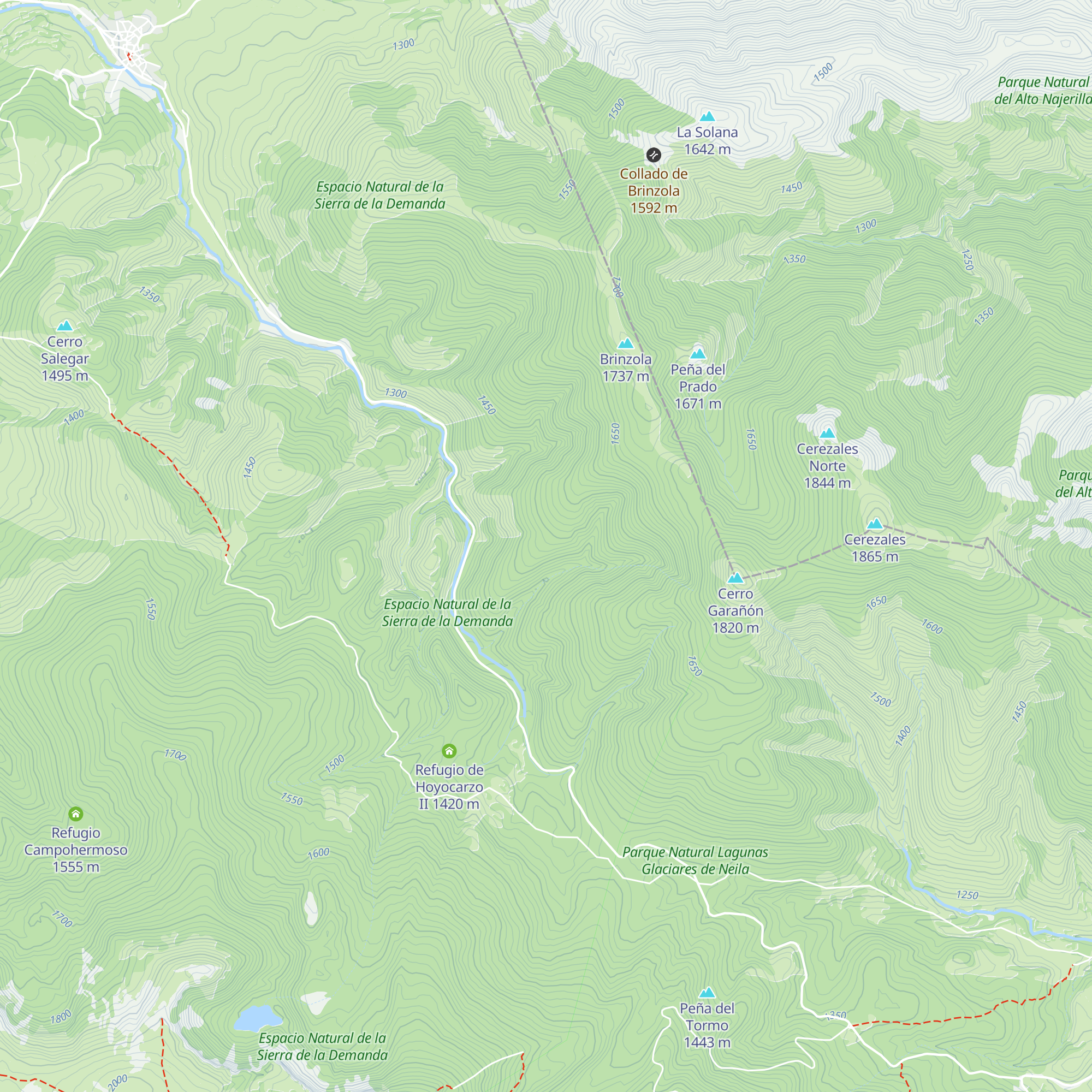 Refugio Ojimaz map