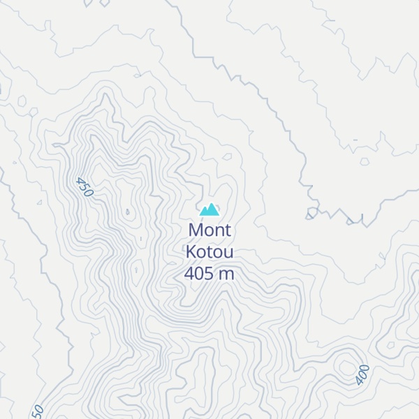 Map of Mont Kotou