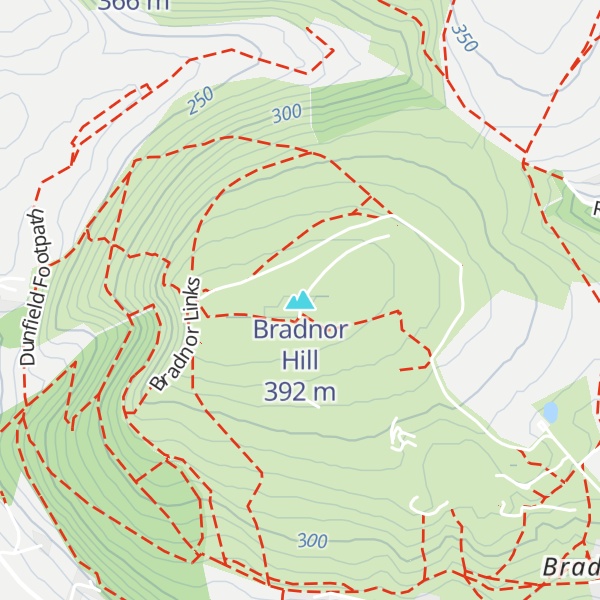 Map of Bradnor Hill