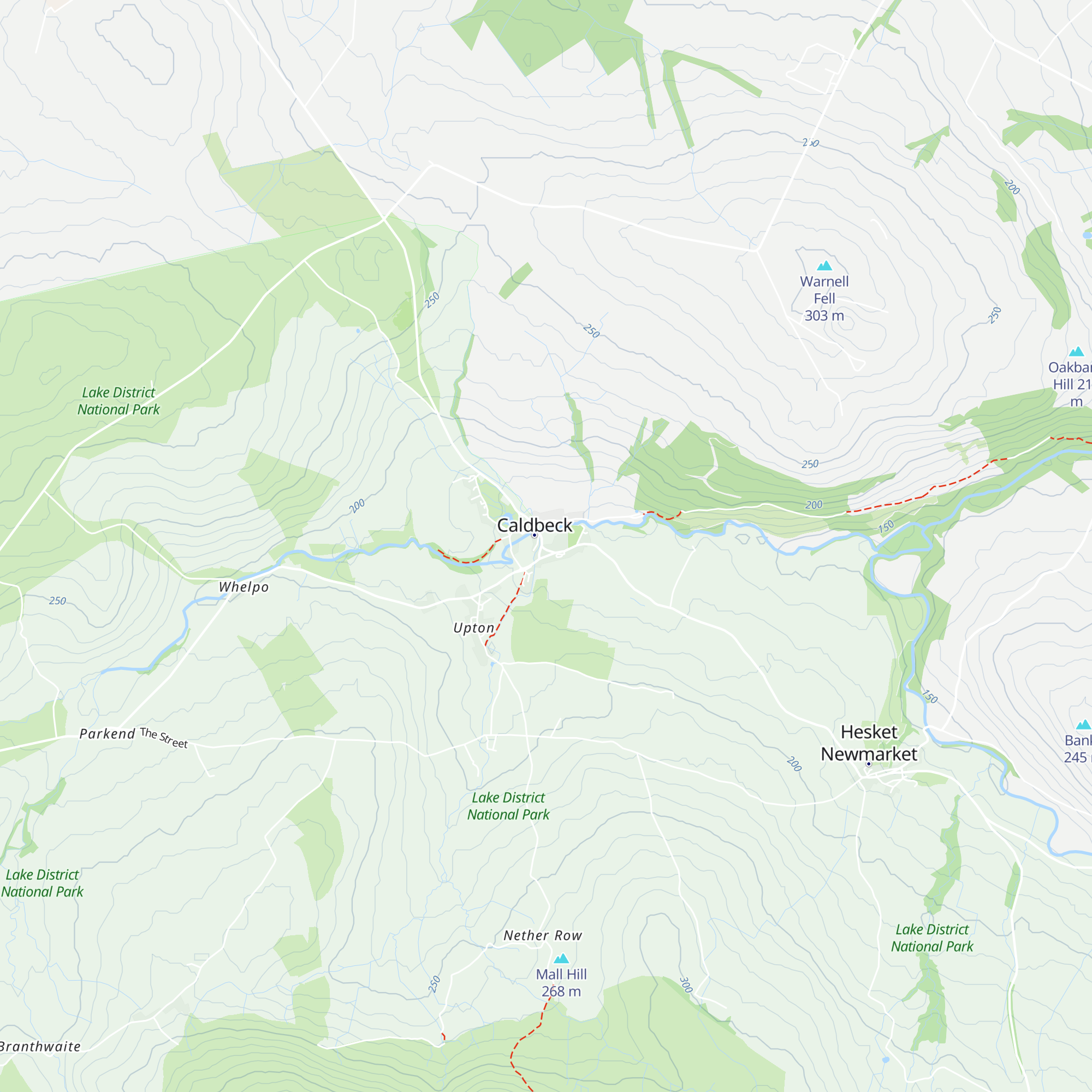 Caldbeck Glamping Barns & Bothy map