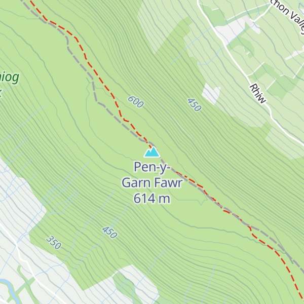 Map of Pen-y-Garn Fawr