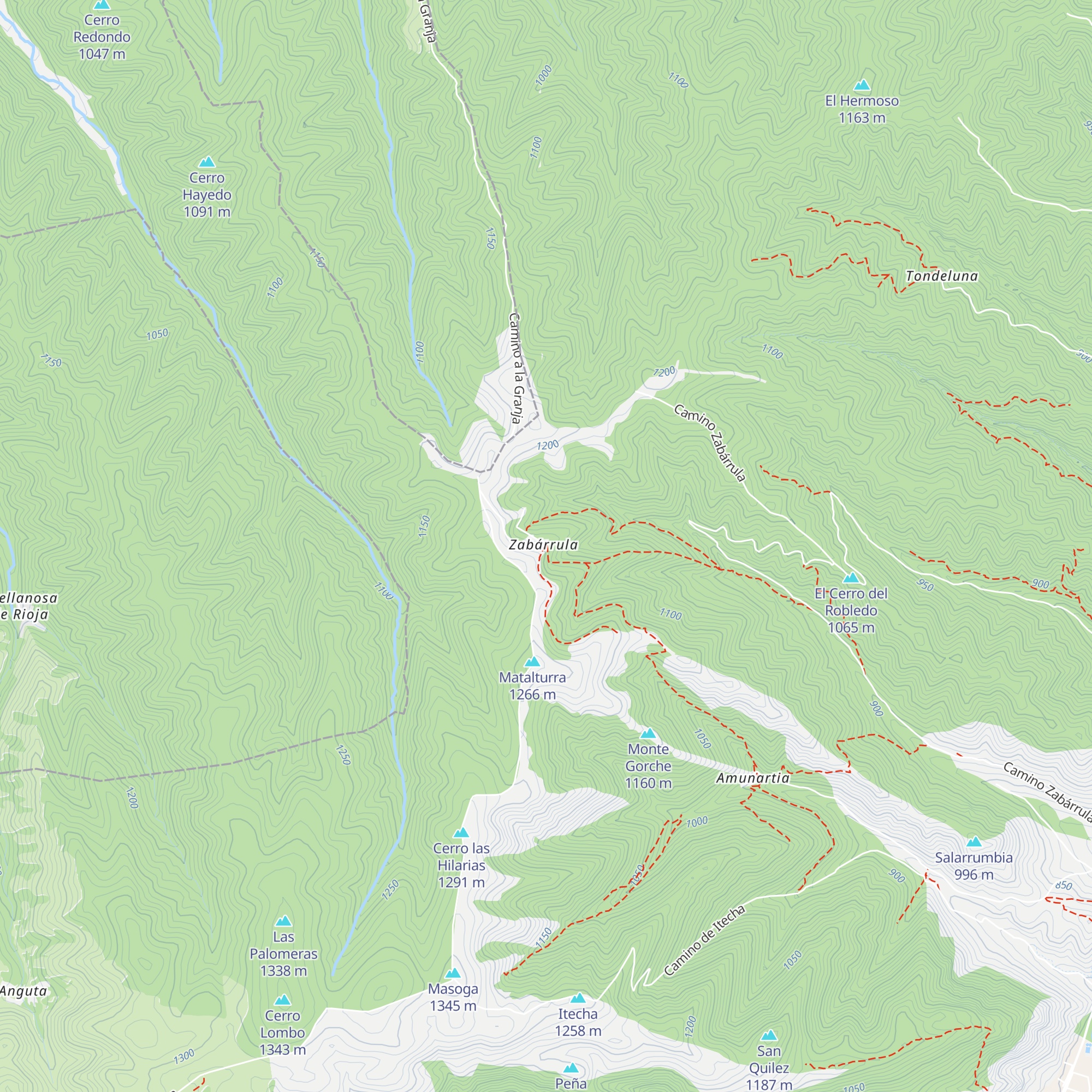 Refugio de Zabárrula map