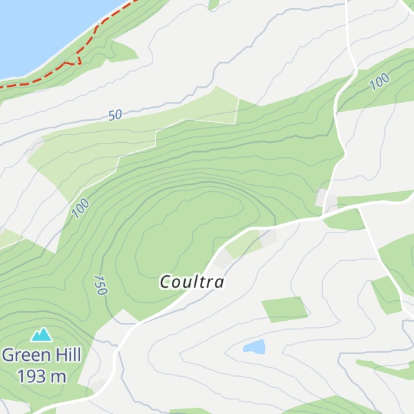 Map of Coultra Hill