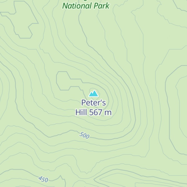 Map of Peter's Hill