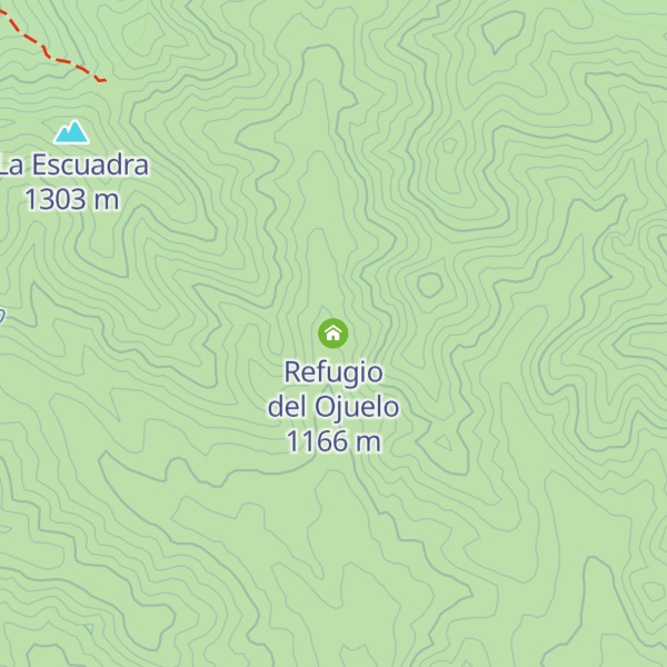 Map of Refugio del Ojuelo