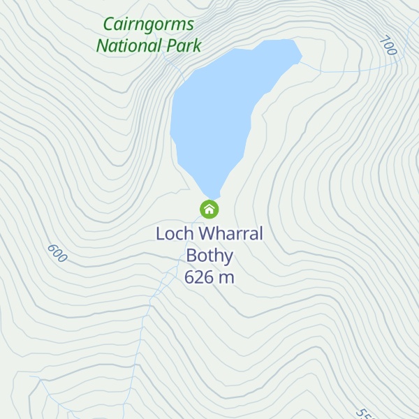 Map of Loch Wharral Bothy