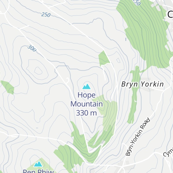Map of Hope Mountain