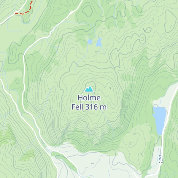 Map of Holme Fell