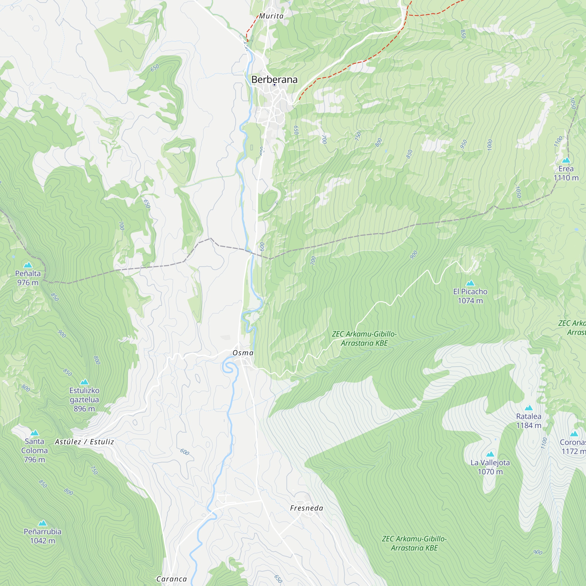 Cabañas map