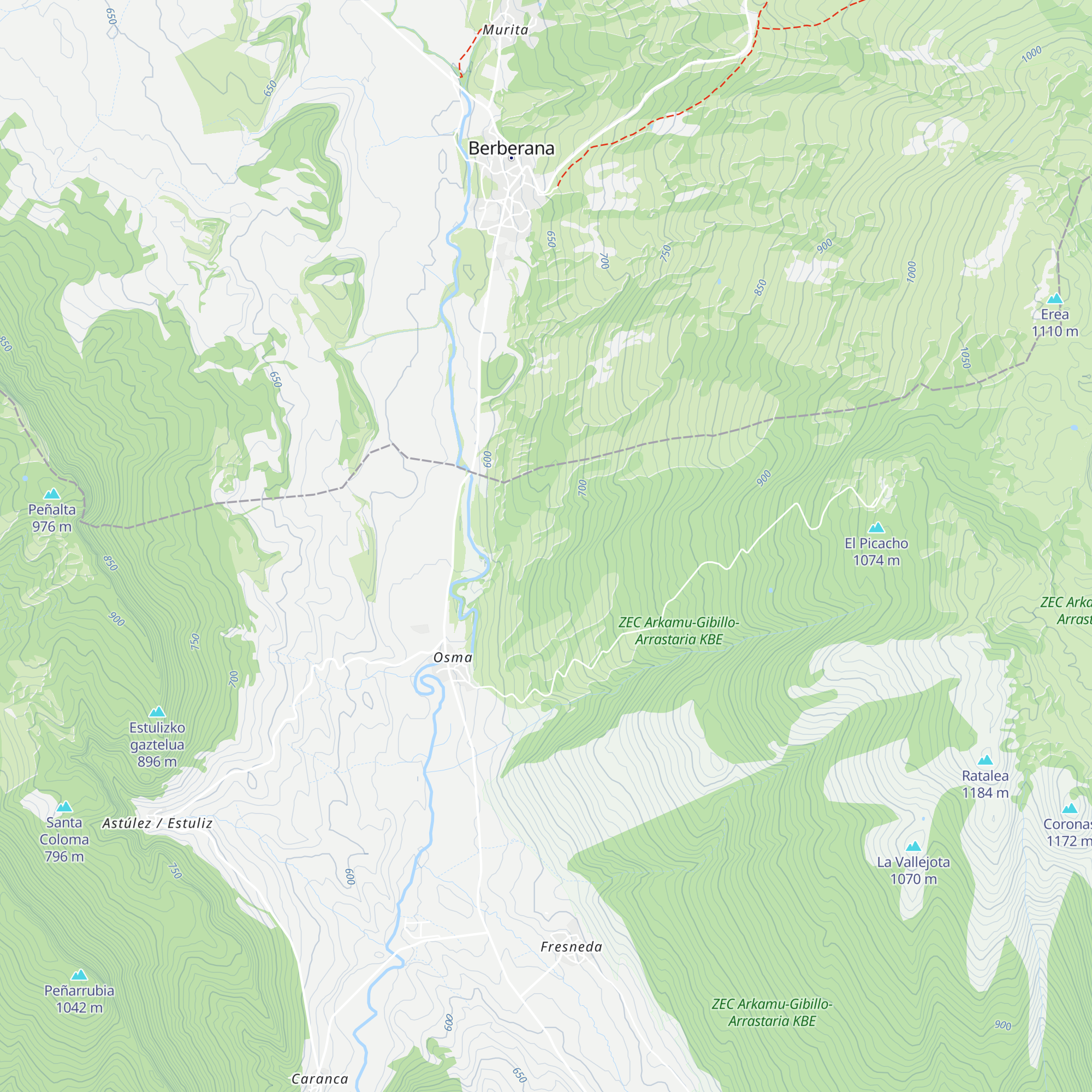 Cabañas map