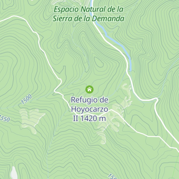 Map of Refugio de Hoyocarzo II