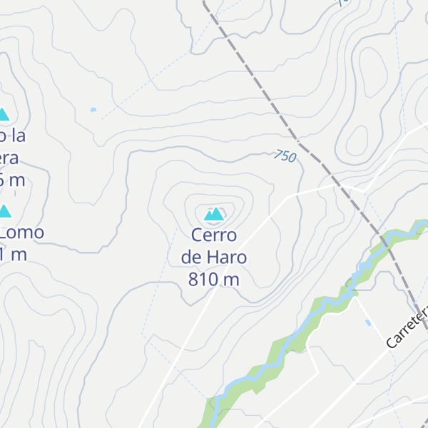 Map of Cerro de Haro