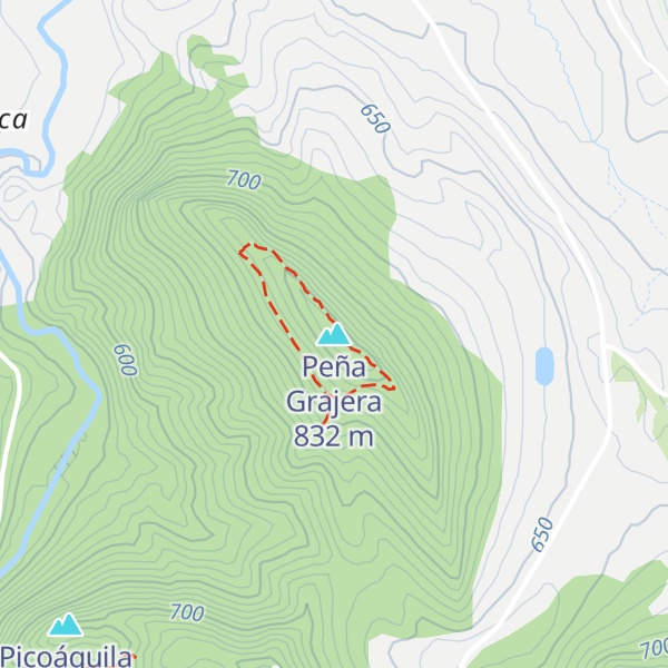 Map of Peña Grajera