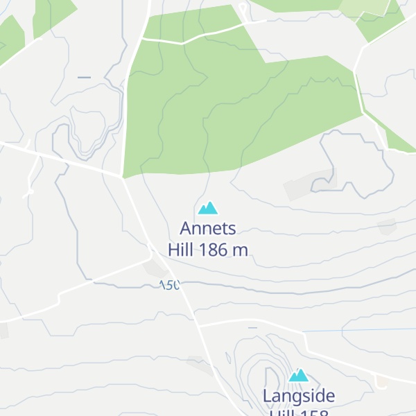 Map of Annets Hill