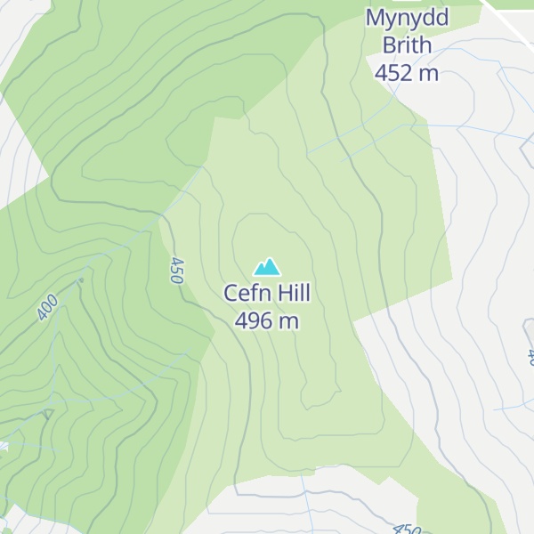 Map of Cefn Hill