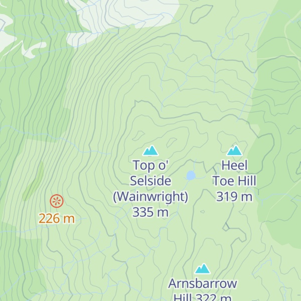 Map of Top o' Selside (Wainwright)