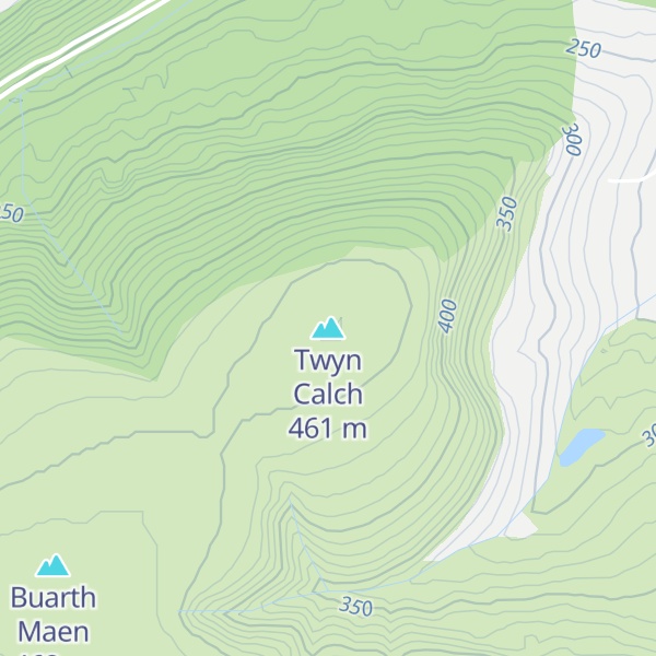 Map of Twyn Calch